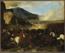Combat de turcs et de chevaliers (Aniello Falcone) - Muzeo.com