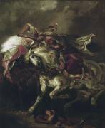 Combat du Giaour et du Pacha (Eugène Delacroix) - Muzeo.com