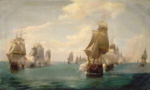 Combat naval de la Dominique, le 17 avril 1780 (Pierre Julien Gilbert) - Muzeo.com