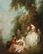 Conversation galante dans un parc (Jean-Baptiste Pater) - Muzeo.com