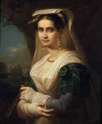 Countrywoman from Albano (Friedrich Ludwig Theodor Doell) - Muzeo.com