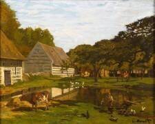 Cour de ferme en Normandie (Claude Monet) - Muzeo.com