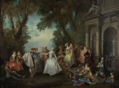 Dance before a Fountain (Nicolas Lancret) - Muzeo.com