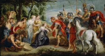 David Meeting Abigail (Peter Paul Rubens) - Muzeo.com