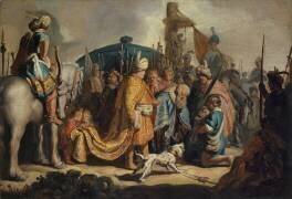 David with the Head of Goliath before Saul (Rembrandt) - Muzeo.com