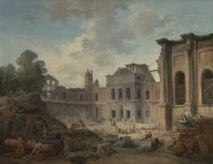 Demolition of the Chateau of Meudon (Hubert Robert) - Muzeo.com