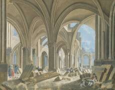 Demolition of the Church of Saint-Jean-en-Greve (Pierre-Antoine Demachy) - Muzeo.com