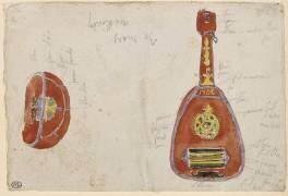 Deux études d'aoud arabe (luth arabe) (Eugène Delacroix) - Muzeo.com