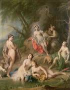 Diana Bathing with her Nymphs (Jacopo Amigoni) - Muzeo.com