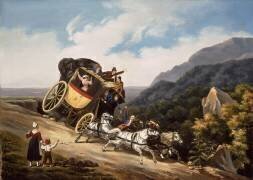 Diligence versant dans un précipice (Hippolyte Lecomte) - Muzeo.com
