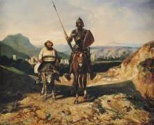 Don Quixote and Sancho (Alexandre Gabriel Decamps) - Muzeo.com