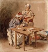 Ecrivain public marocain (Eugène Delacroix) - Muzeo.com