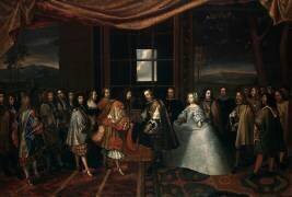 Entrevue de Louis XIV et de Philippe IV dans l'île des faisans (Jacques Laumosnier) - Muzeo.com