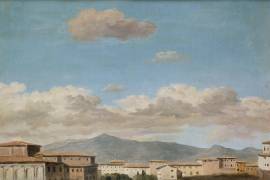 Etude de ciel au Quirinal (Pierre Henri de Valenciennes) - Muzeo.com