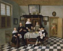 Family Group at Dinner Table (Quiringh Gerritsz van...) - Muzeo.com