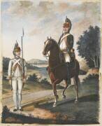 Fantassin du régiment d'infanterie colonel-général et dragon de Monsieur (anonymous) - Muzeo.com