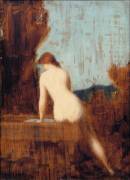 Femme nue assise au bord d'un puits (Jean-Jacques Henner) - Muzeo.com