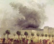 Fire at the Opera House of the Palais-Royal (Hubert Robert) - Muzeo.com