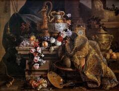 Fleurs, fruits et objets d'art (Jean-Baptiste Monnoyer) - Muzeo.com