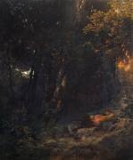 Forest Landscape with Resting Pan (Arnold Böcklin) - Muzeo.com
