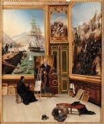 Frère Philippe copiant le portrait du chancelier Etienne Pasquier (1767-1862) (Horace Vernet) - Muzeo.com