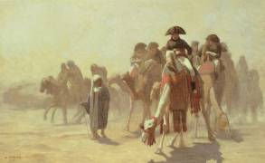 General Bonaparte with his Military Staff in Egypt (Jean-Léon Gérôme) - Muzeo.com