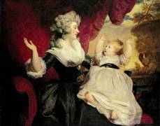 Georgiana, Duchess of Devonshire (1757-1806) with her Infant Daughter Lady Georgiana Cavendish (1783-1858) (Joshua Reynolds) - Muzeo.com