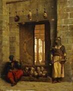 Heads of the Rebel Beys at the Mosque-El Assaneyn (Jean-Léon Gérôme) - Muzeo.com