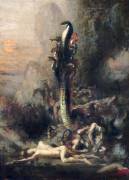 Hercules and the Lernaean Hydra (Narcisse Berchère) - Muzeo.com