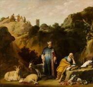 Hippocrates Visiting Democritus (Claes Cornelisz Moeyaert) - Muzeo.com