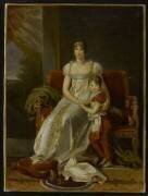 Hortense de Beauharnais, reine de Hollande, représentée en 1806 avec son fils (François Gérard) - Muzeo.com