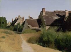 Houses near Orléans (Jean-Baptiste Camille Corot) - Muzeo.com