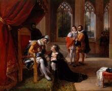 Inès de Castro se jetant avec ses enfants aux pieds d'Alphonse IV roi de Portugal (Eugénie Servières) - Muzeo.com
