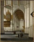 Intérieur de l'église Saint-Laurent à Rotterdam (Anthonie de Lorme) - Muzeo.com