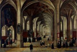 Intérieur d'église flamande (Hendrick van Steenwyck the...) - Muzeo.com