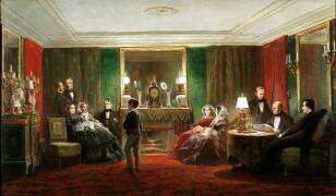 Interior of a Salon on Rue de Gramont (Sébastien Charles Giraud) - Muzeo.com