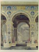 Interior View of the Louvre (Charles Percier) - Muzeo.com