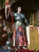 Jeanne d'Arc au sacre du roi Charles VII dans la cathédrale de Reims (Jean-Auguste-Dominique Ingres) - Muzeo.com
