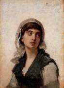 Jeune femme aux yeux levés vers le ciel (Augustin Feyen-Perrin) - Muzeo.com