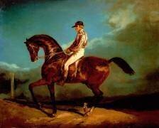 Jockey mounted on a racehorse (Théodore Géricault) - Muzeo.com