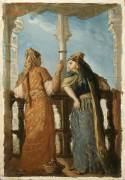 Juives au balcon, Alger (Théodore Chasseriau) - Muzeo.com