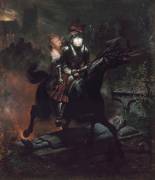 La Ballade de Lénore ou les Morts vont vite (Horace Vernet) - Muzeo.com
