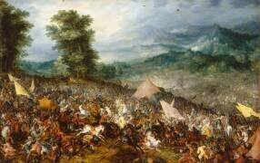 La bataille d'Issos dit autrefois : Bataille d'Arbelles (Jan Brueghel the Elder) - Muzeo.com