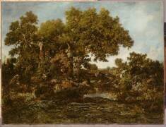 La hutte du charbonnier (Théodore Rousseau) - Muzeo.com