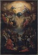 La Sainte Trinité avec des anges et des saints (Johann-Heinrich Schönfeld) - Muzeo.com