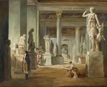 La Salle des Saisons au Louvre, vers 1802-1803 (Hubert Robert) - Muzeo.com