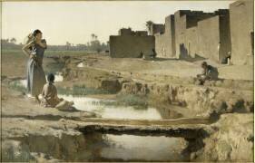 La Séguia, près de Biskra (Gustave Guillaumet) - Muzeo.com