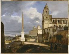 La Trinité des Monts et la Villa Médicis (François-Marius Granet) - Muzeo.com