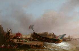 Lancement du vaisseau de 80 canons 