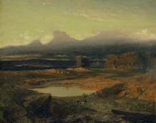 Landscape at sunset (Arnold Böcklin) - Muzeo.com